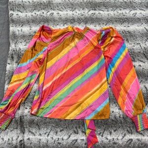 Boutique Colorful Striped Women's Top